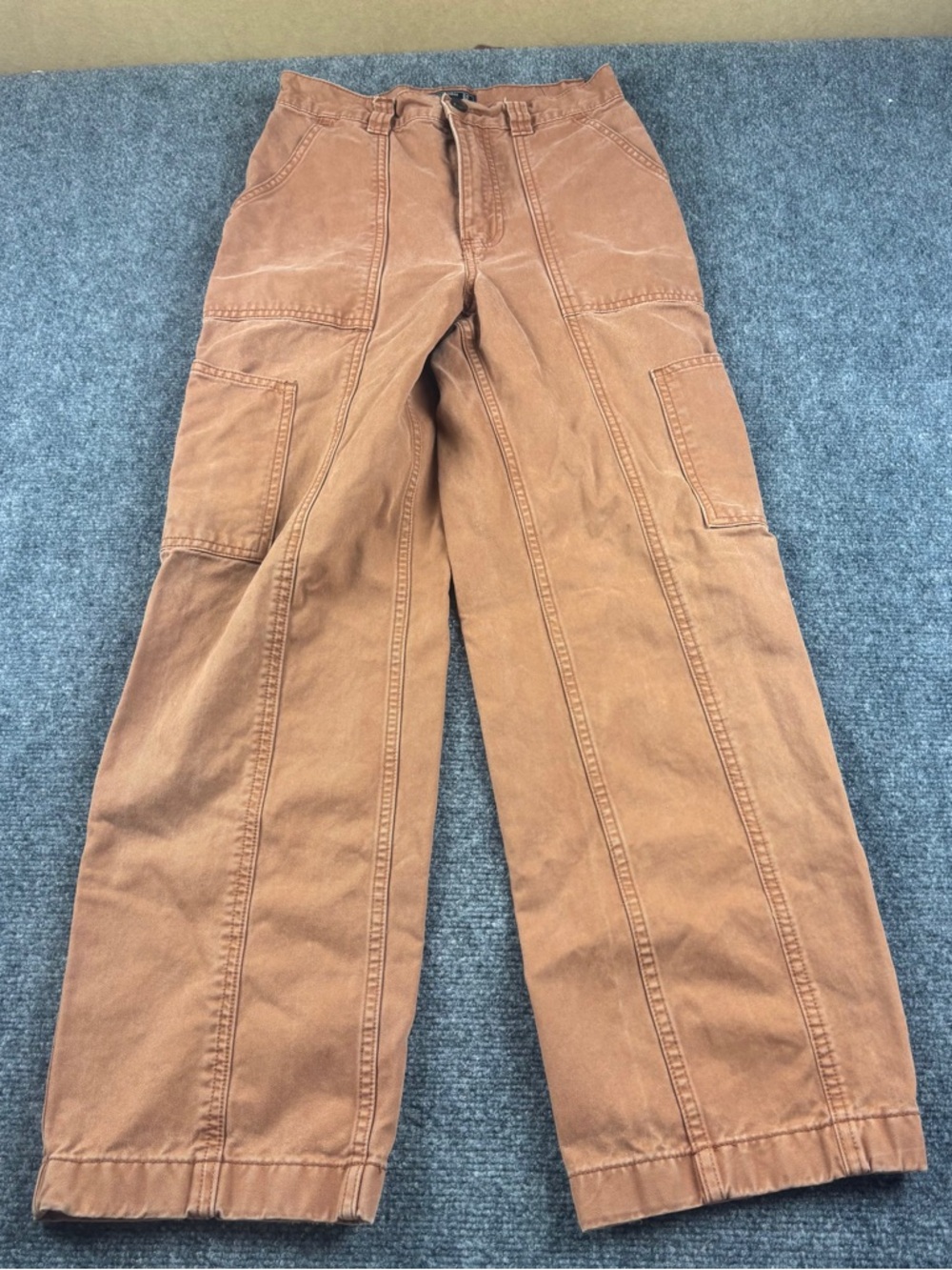 ABERCROMBIE & FITCH Women’s  town Wide Leg Cargo Pants size: 24 - 00 - Picture 2 of 7